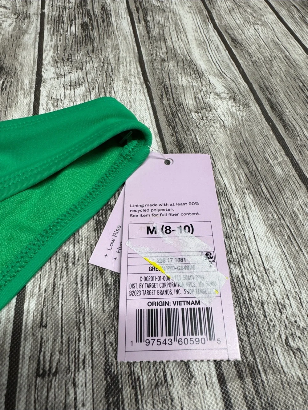 wild fable Bright Green Bikini Bottom - Hipster Cut -cheeky - high leg- low rise